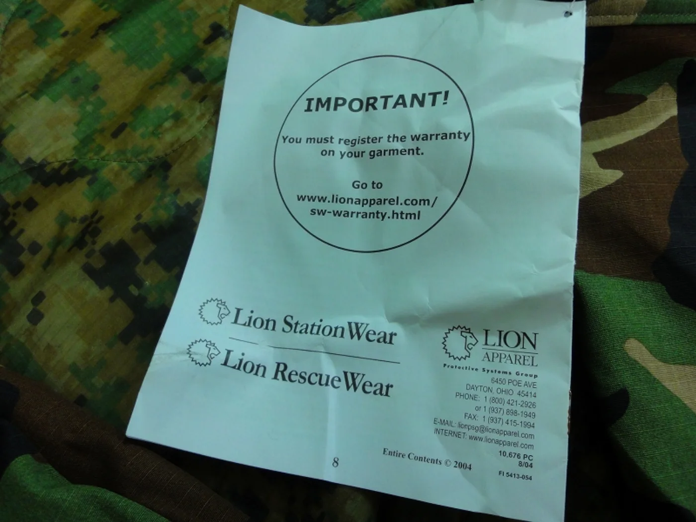 ミリタリーショップ 南国百貨店.COM|沖縄 BDU 迷彩パンツ 新品 M-L PX品 [Q-1843] - 米軍迷彩パ 記録写真5