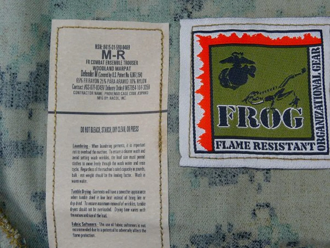 ミリタリーショップ 南国百貨店.COM|沖縄 USMC FROG マーパット ウッドランド パンツ M-R 新品 [Z- 記録写真4