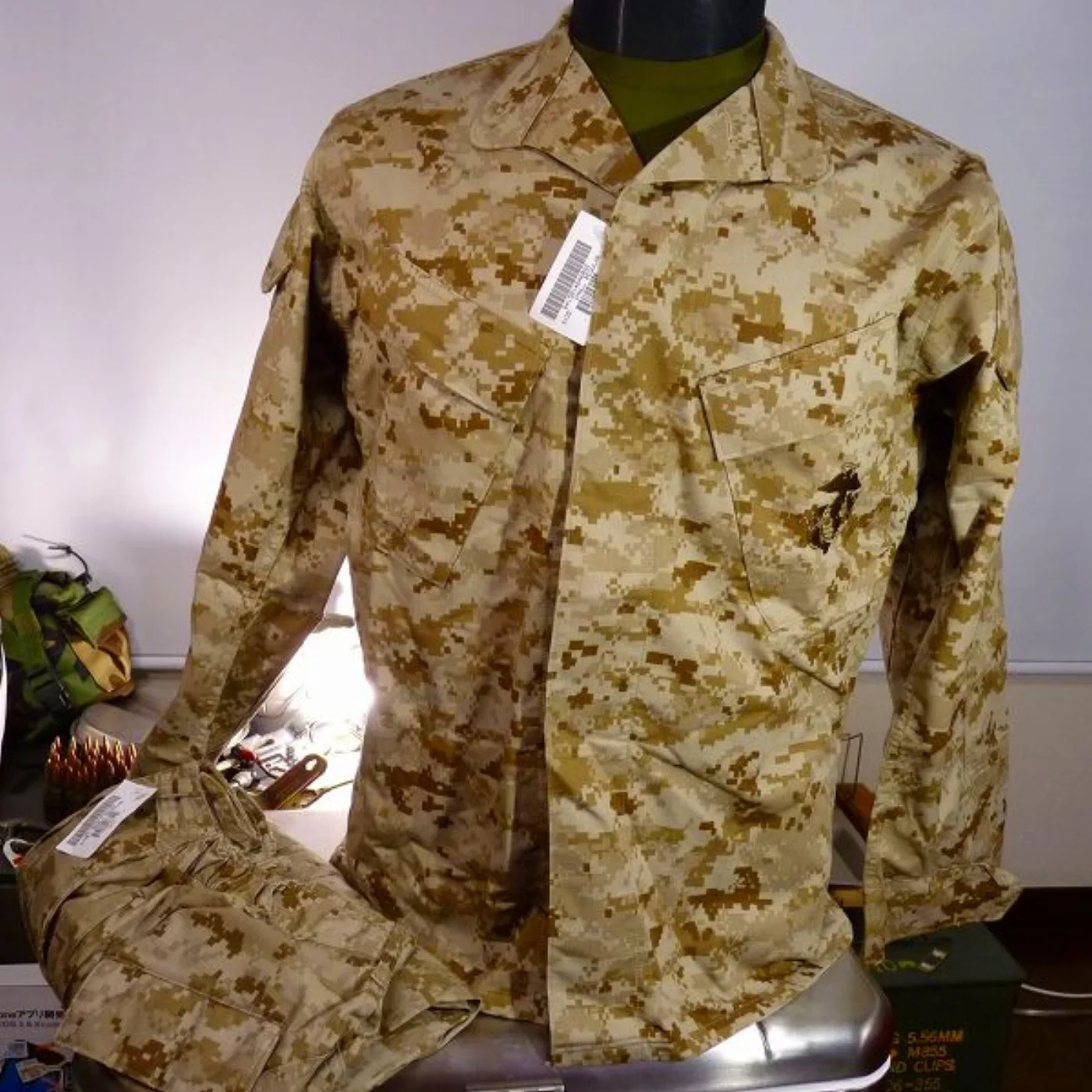 ミリタリーショップ 南国百貨店.COM|沖縄 USMC マーパット デザート 上下セット S-R 新品 [ZZ Q-20 記録写真2