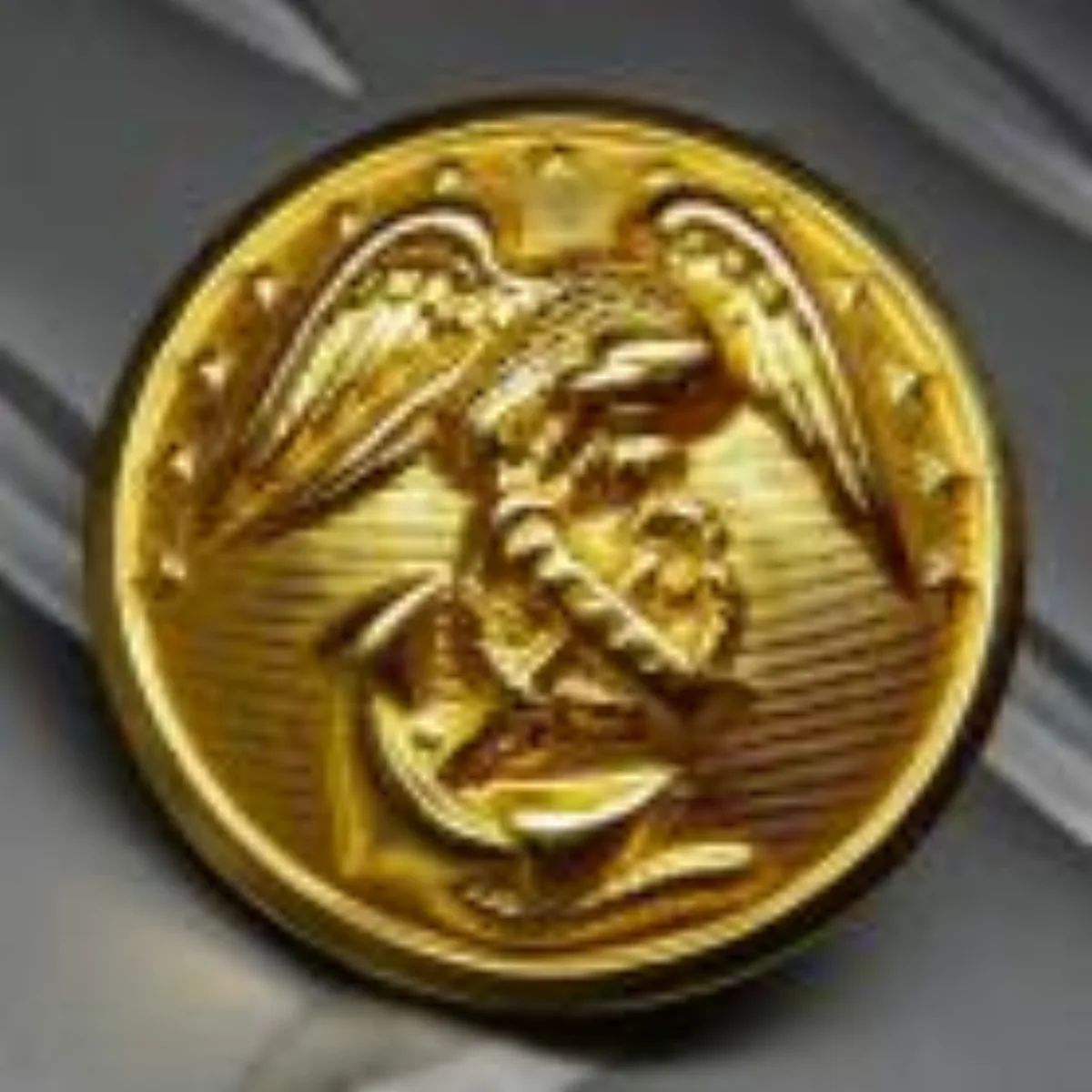 ミリタリーショップ 南国百貨店.COM|沖縄 米軍 ドレスボタン つや消し １個 [ZZ X-342] - 米軍 ドレス 記録写真1