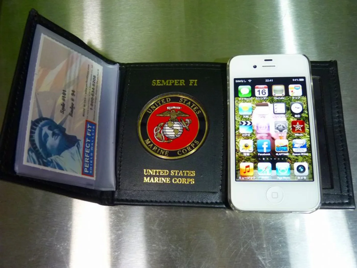 ミリタリーショップ 南国百貨店.COM|沖縄 USMC パスケース グローバルアンカー付き [ZZ Q-2052] - 記録写真5