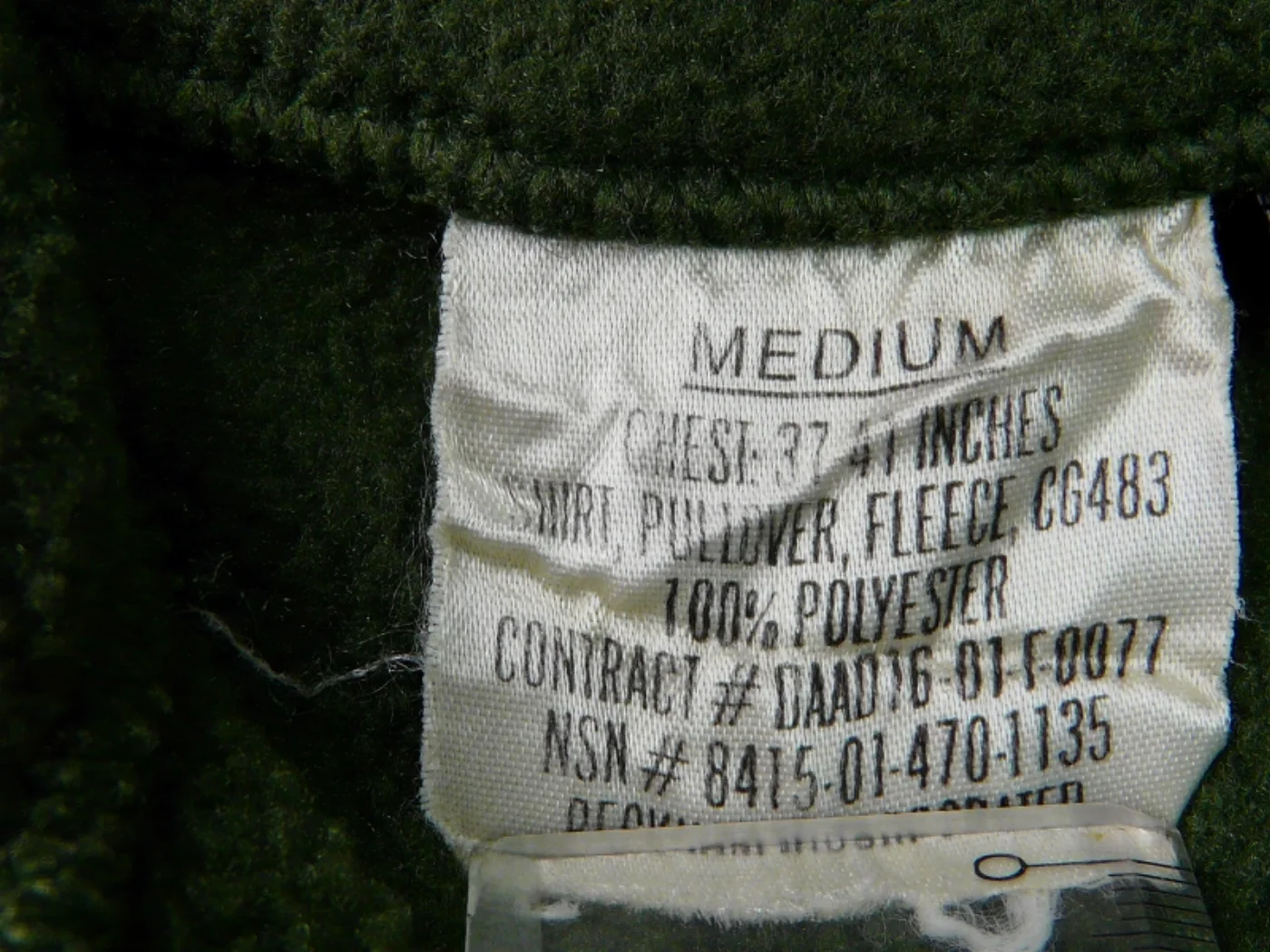ミリタリーショップ 南国百貨店.COM|沖縄 USMC バックロゴ ポーラテックフリース M OD [ZZ H-347] 記録写真4