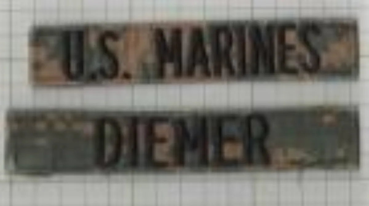 ミリタリーショップ 南国百貨店.COM|沖縄 ネームタグ U.S.MARINES DIEMER [ZZ Q-2227] 記録写真1