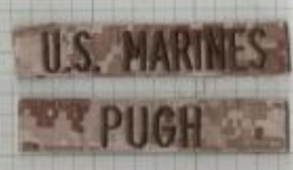 ミリタリーショップ 南国百貨店.COM|沖縄 ネームタグ U.S.MARINES PUGH [ZZ Q-2232] - 記録写真1