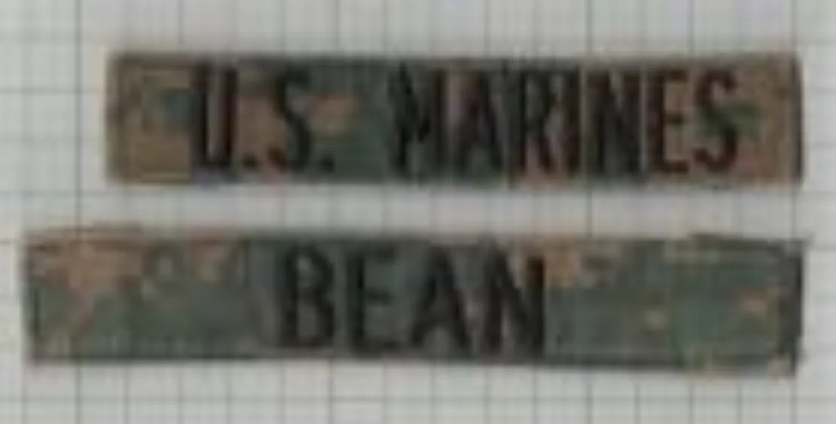 ミリタリーショップ 南国百貨店.COM|沖縄 ネームタグ U.S.MARINES BEAN [ZZ Q-2244] - 記録写真1