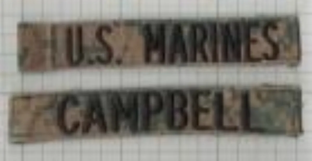 ミリタリーショップ 南国百貨店.COM|沖縄 ネームタグ U.S.MARINES CAMPBELL [ZZ Q-2245 記録写真1