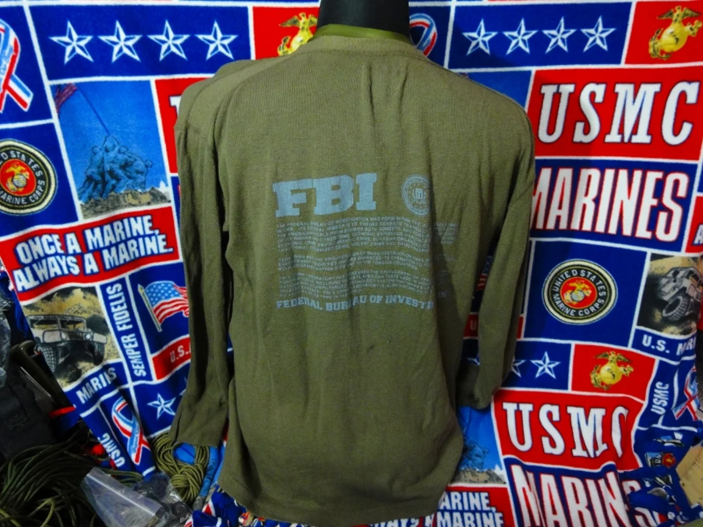 ミリタリーショップ 南国百貨店.COM|沖縄 FBI 薄手のニット DLA 官給品 [ZZ Q-1759] - FBI 記録写真4