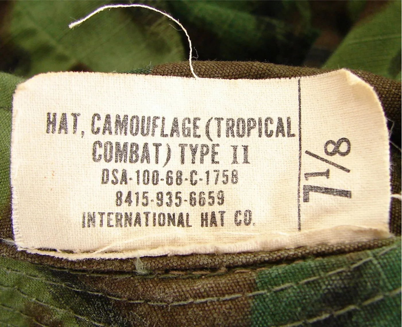 ミリタリーショップ 南国百貨店.COM|沖縄 HAT CAMOUFLAGE (TROPICAL COMBAT) 7(1/ 記録写真4