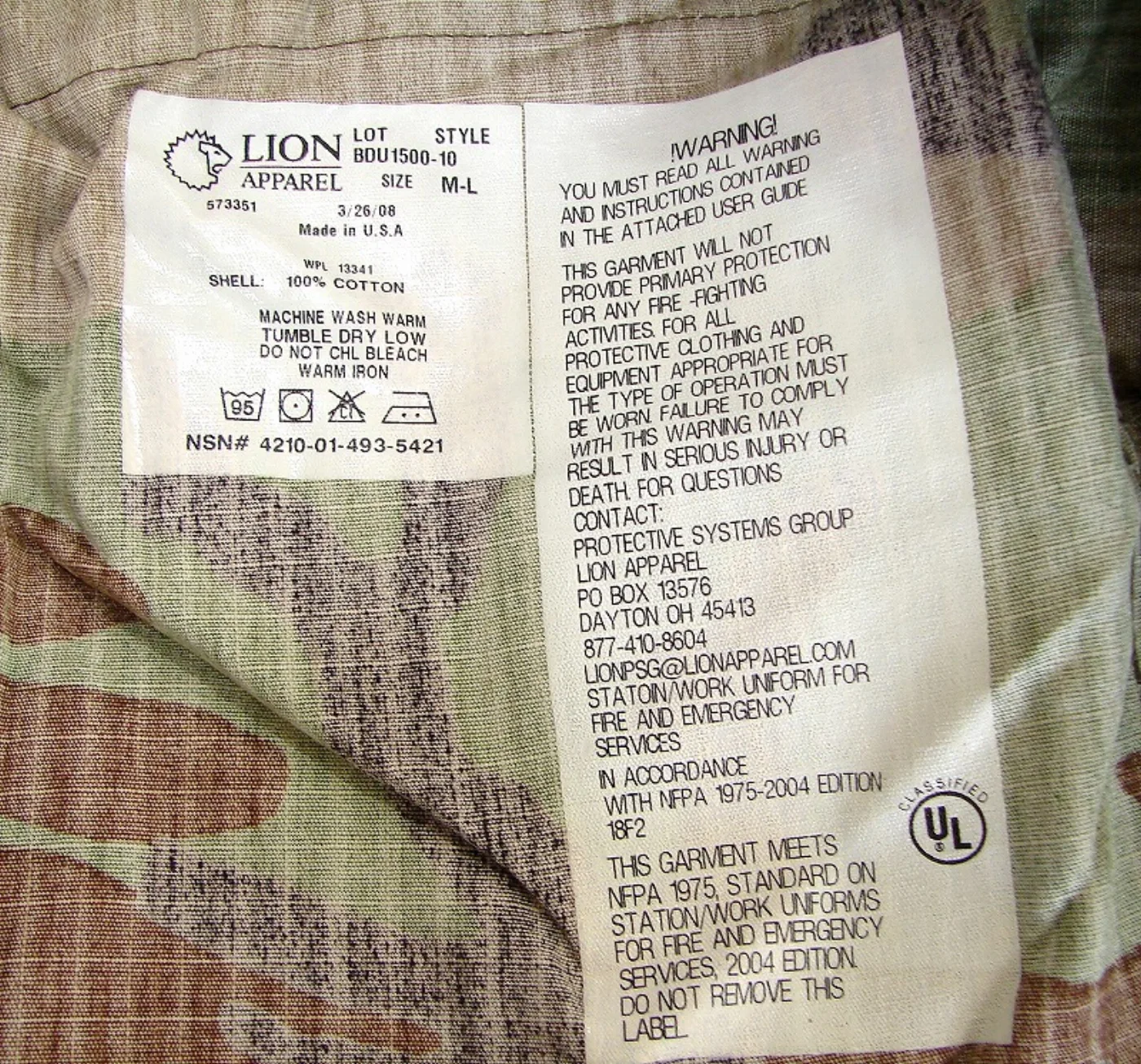 ミリタリーショップ 南国百貨店.COM|沖縄 迷彩パンツ M-L PX品 [ZZ FK-630] - 迷彩パンツ PX品 記録写真8