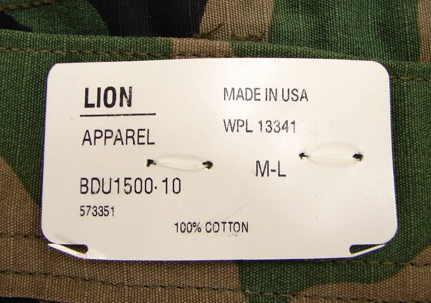 ミリタリーショップ 南国百貨店.COM|沖縄 迷彩パンツ LION APPAREL [ZZ FK-631] - 迷彩パン 記録写真8