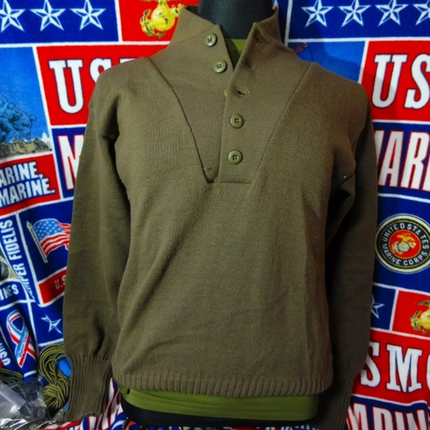 ミリタリーショップ 南国百貨店.COM|沖縄 US ARMY セーター 極上品 L(42-44) [ZZ Q-1758] 記録写真2