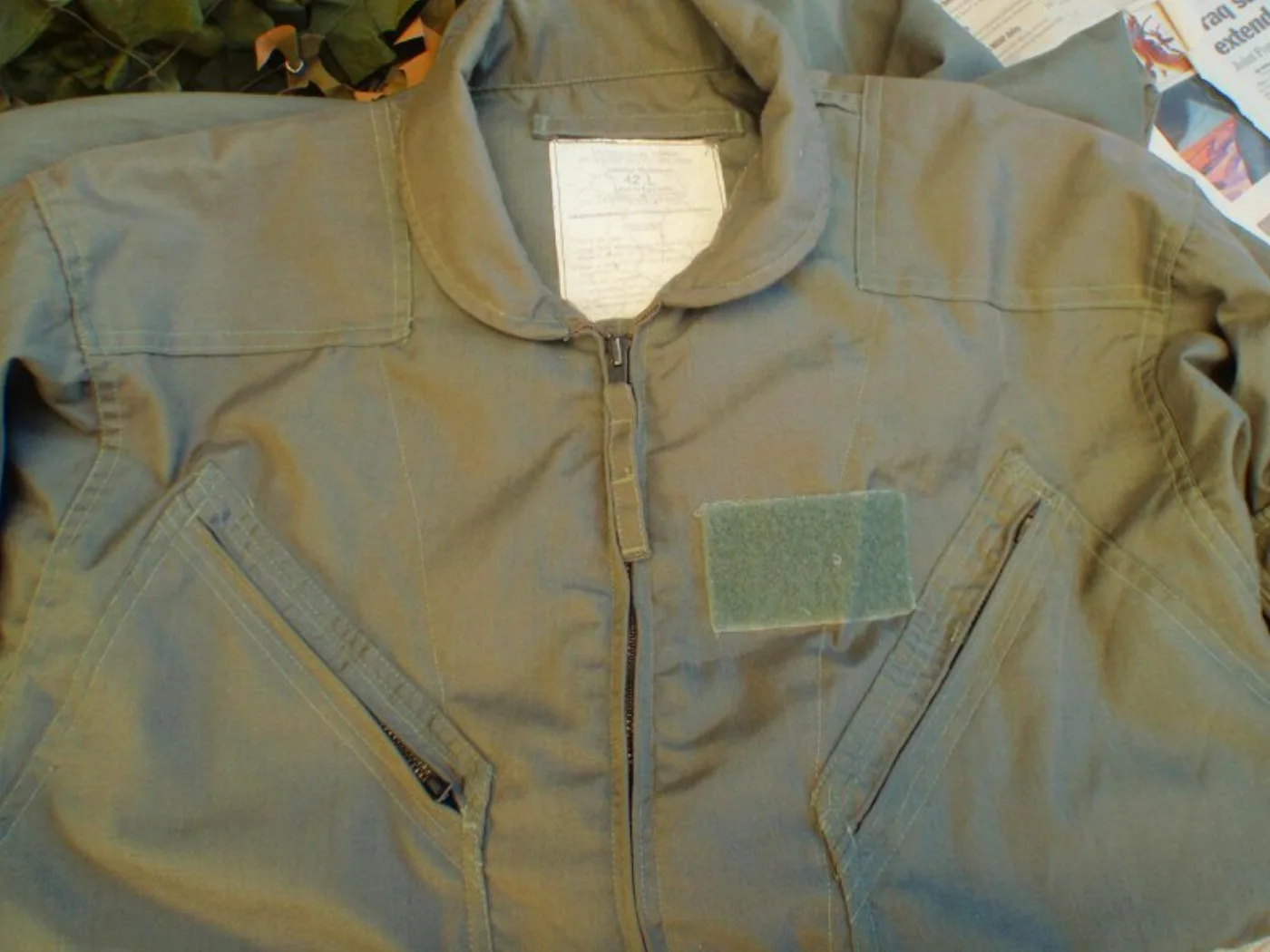 ミリタリーショップ 南国百貨店.COM|沖縄 CWU-27/P COVERALLS FLYERS SUMMER 42L 記録写真8
