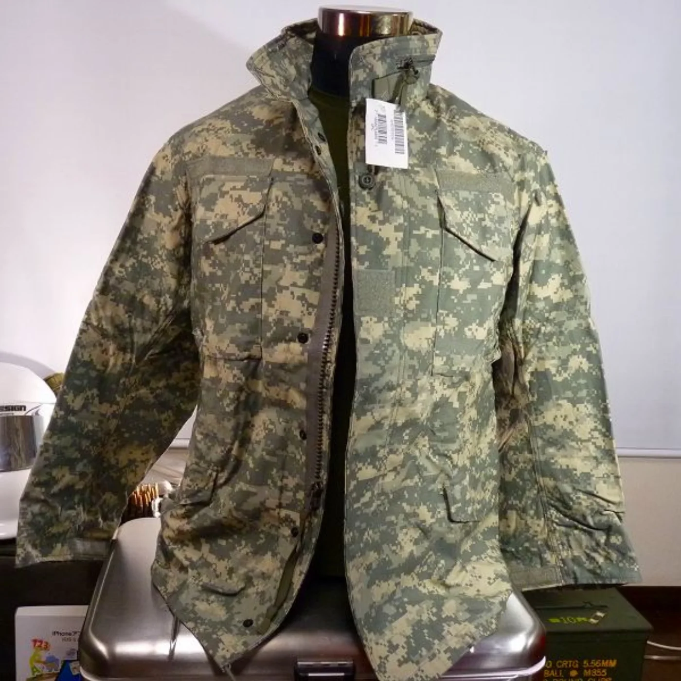 ミリタリーショップ 南国百貨店.COM|沖縄 ACU M65 ジャケット S-R 新品 [Q-2023] - ACU M 記録写真3