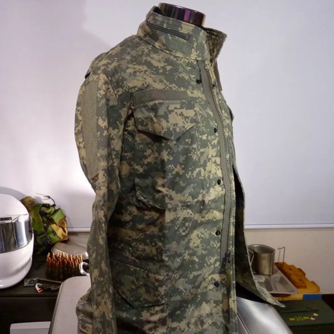 ミリタリーショップ 南国百貨店.COM|沖縄 ACU M65 ジャケット S-R 新品 [Q-2023] - ACU M 記録写真7