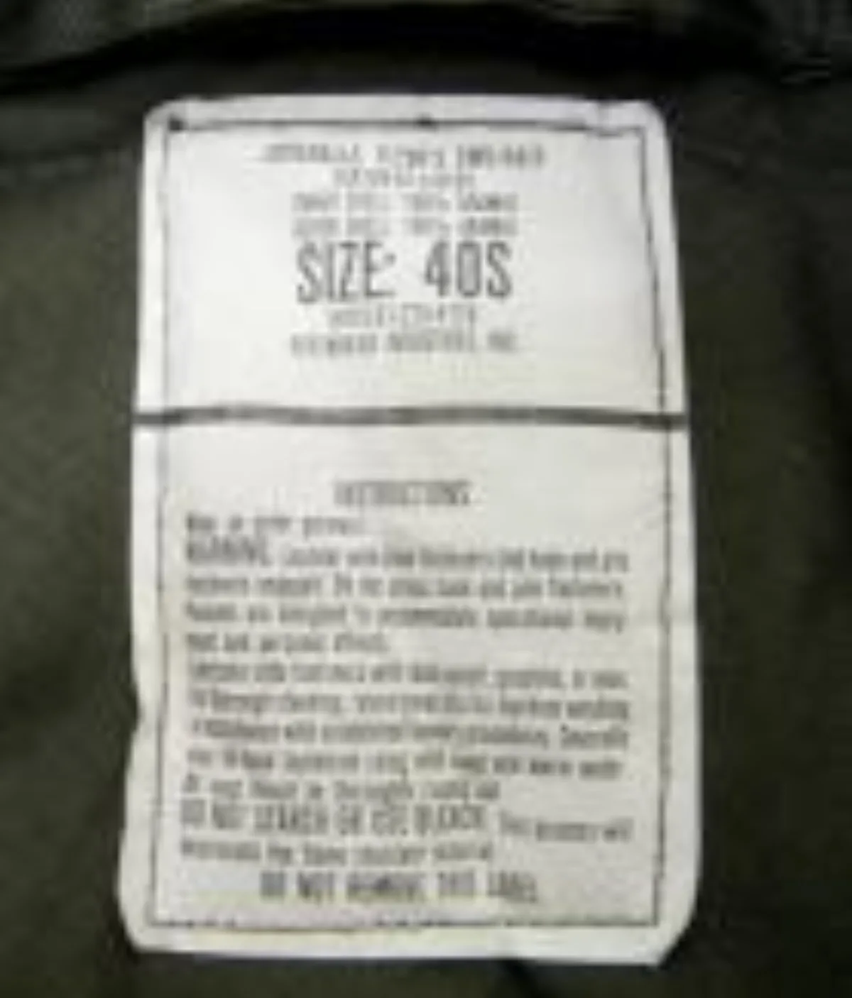 ミリタリーショップ 南国百貨店.COM|沖縄 US CWU-64/P フライトスーツ 38L [ZZ FK-996] - 記録写真6
