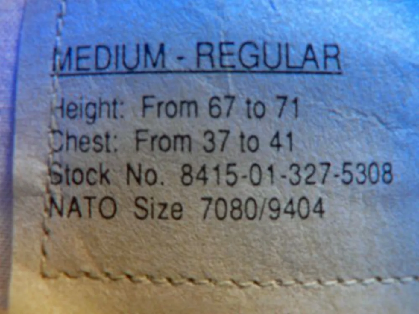 ミリタリーショップ 南国百貨店.COM|沖縄 3C ジャケット MEDIUM-REGULAR [Z-493] - 米軍放 記録写真2