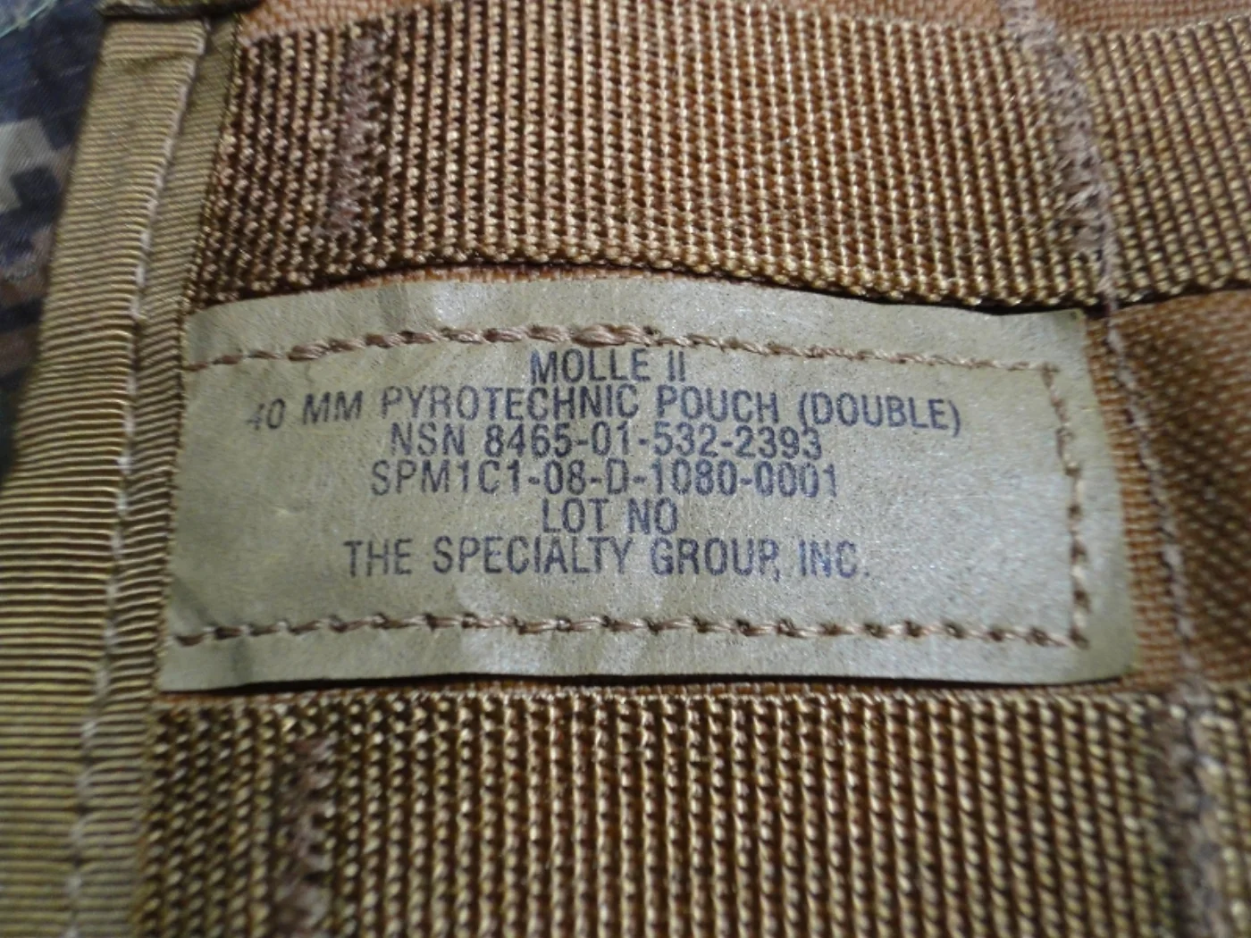 ミリタリーショップ 南国百貨店.COM|沖縄 MOLLE II 40MM PYROTECHNIC POUCH(W) コヨ 記録写真4