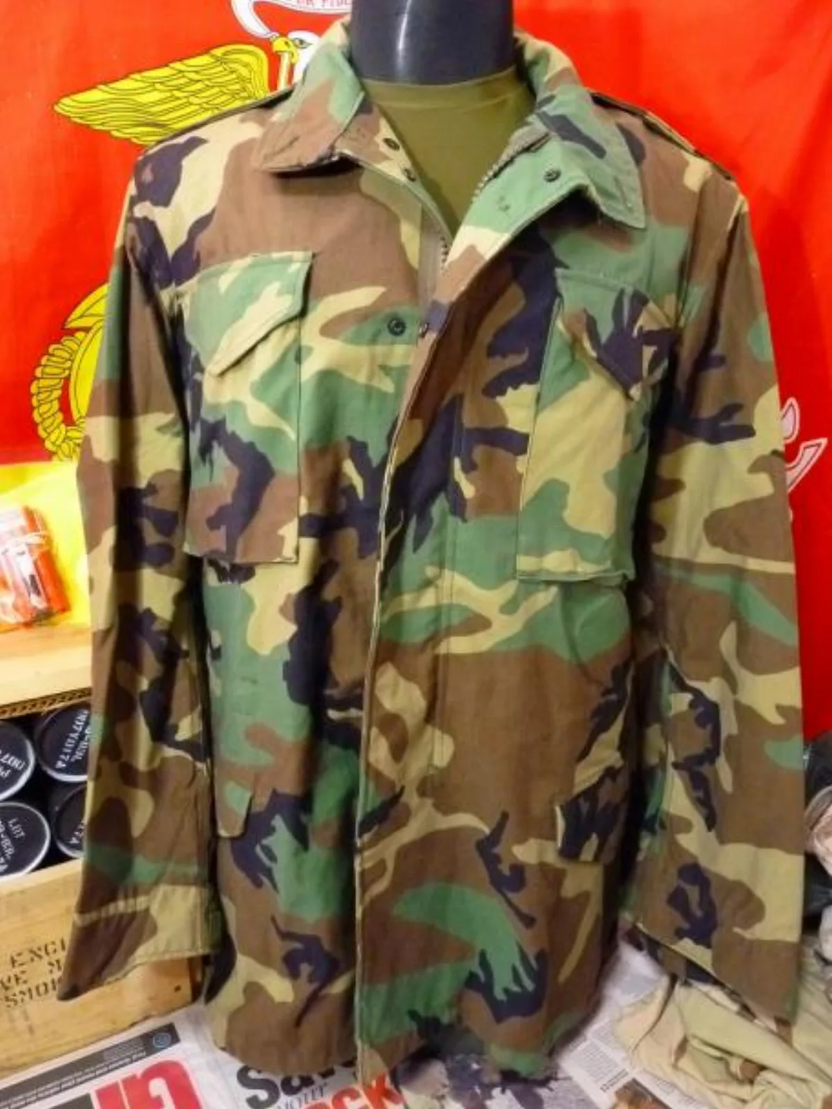 ミリタリーショップ 南国百貨店.COM|沖縄 M65 フィールドジャケット WL迷彩 M-L 極上品 [ZZ Q-148 記録写真1