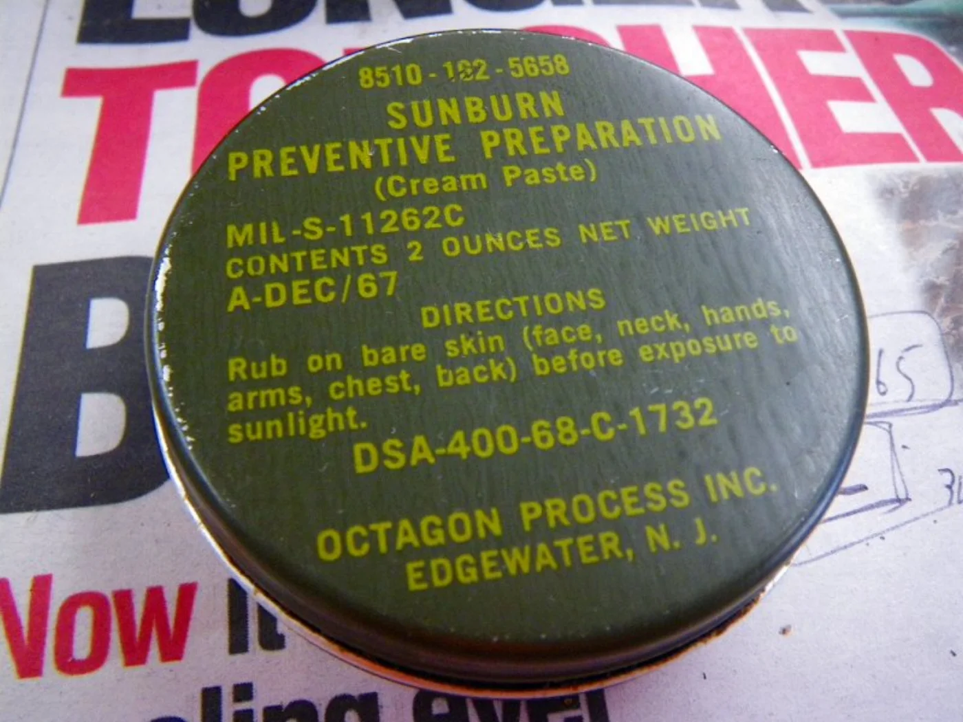 ミリタリーショップ 南国百貨店.COM|沖縄 SUNBURN PREVENTIVE PREPARATION DSA-40 記録写真4
