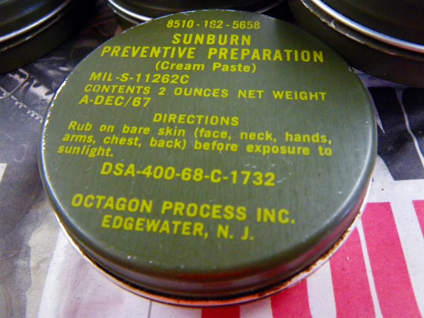 ミリタリーショップ 南国百貨店.COM|沖縄 SUNBURN PREVENTIVE PREPARATION DSA-40 記録写真5