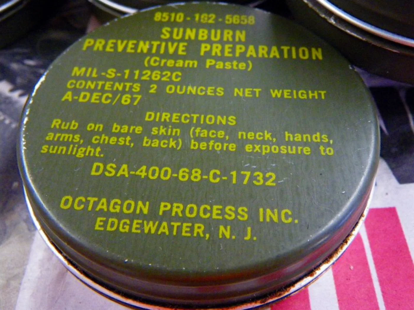 ミリタリーショップ 南国百貨店.COM|沖縄 SUNBURN PREVENTIVE PREPARATION DSA-40 記録写真6