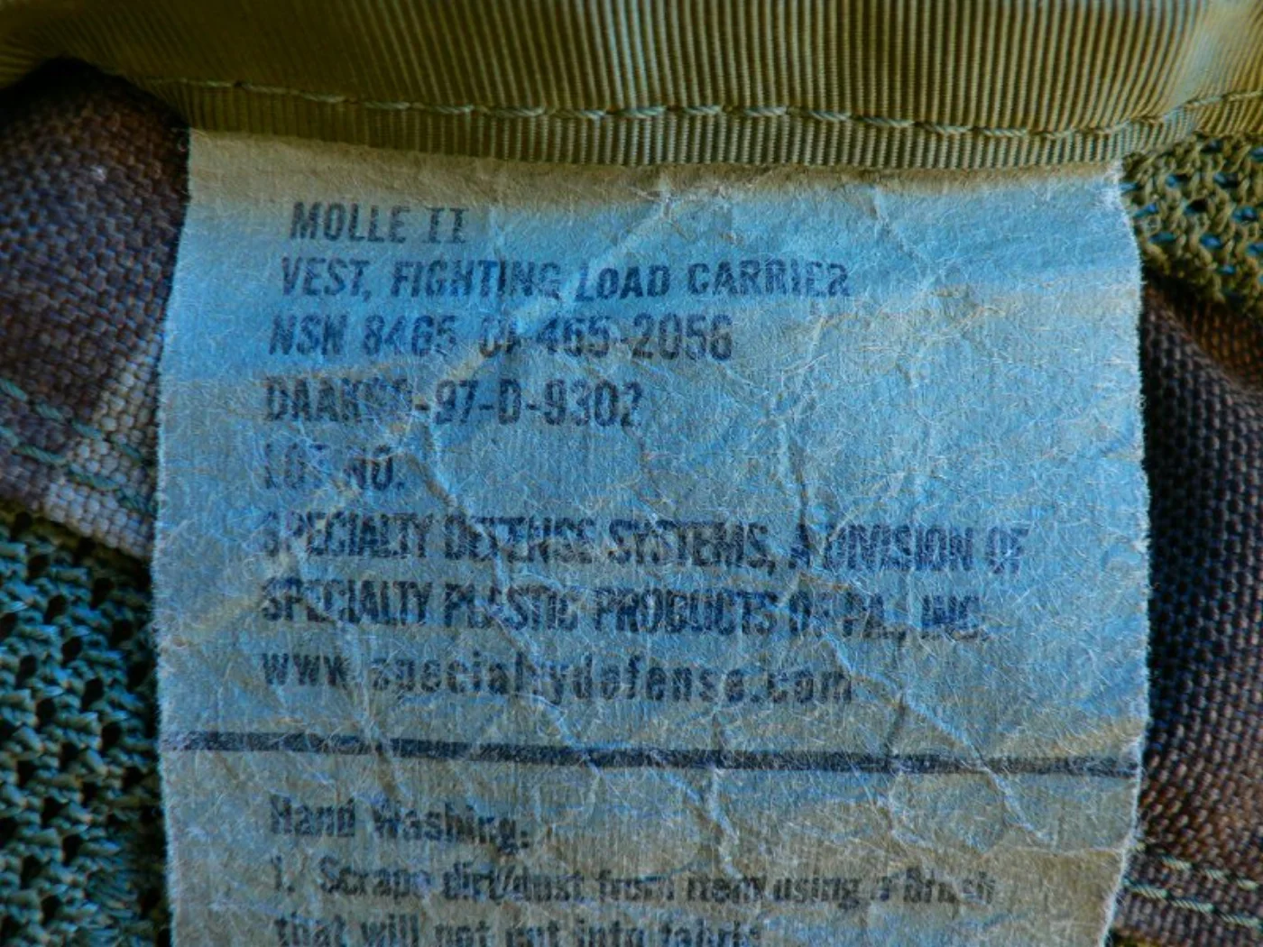 ミリタリーショップ 南国百貨店.COM|沖縄 MOLLE II VEST FIGHTING LOAD CARRIER [ 記録写真4