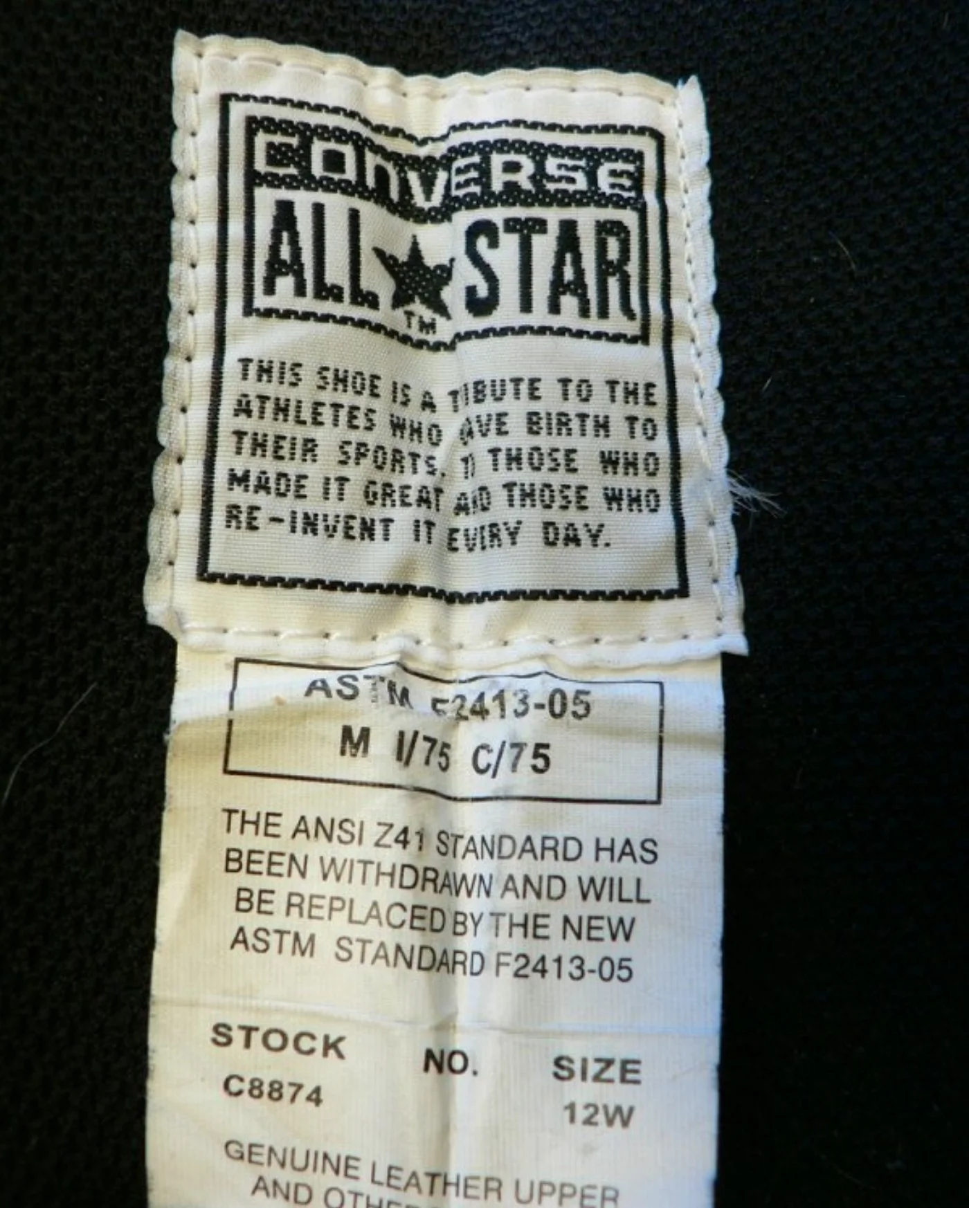 ミリタリーショップ 南国百貨店.COM|沖縄 ★CONVERSE サイドジッパー 特殊部隊使用 12W [Z B-535 記録写真4