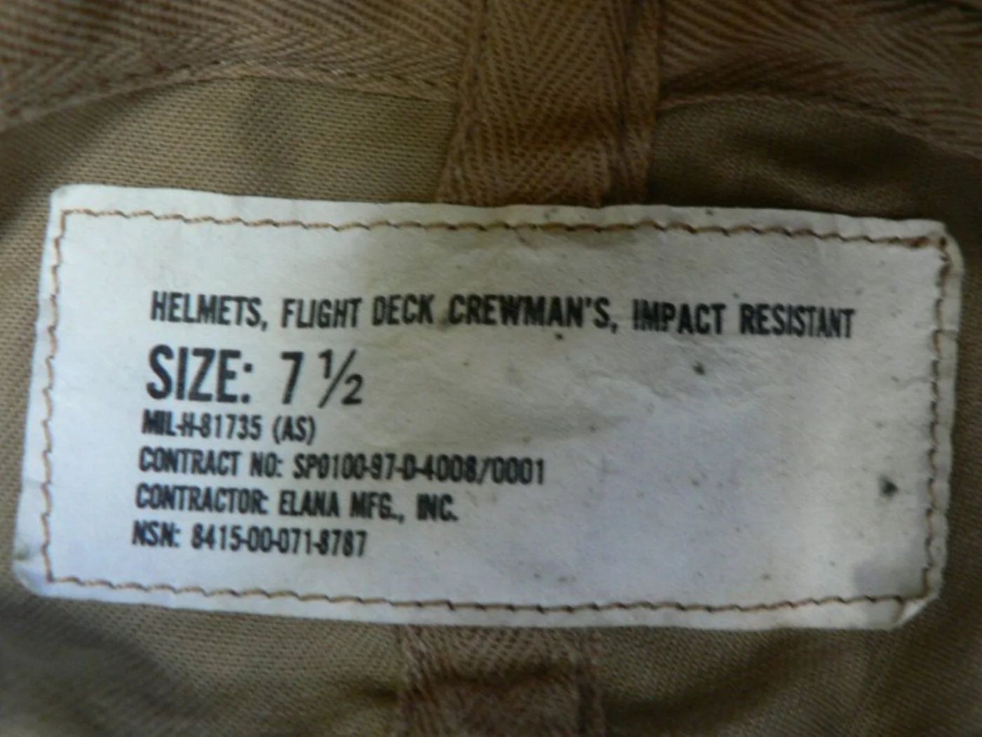 ミリタリーショップ 南国百貨店.COM|沖縄 HELMETS FLIGHT DECK CREWMANS IMPACT R 記録写真3