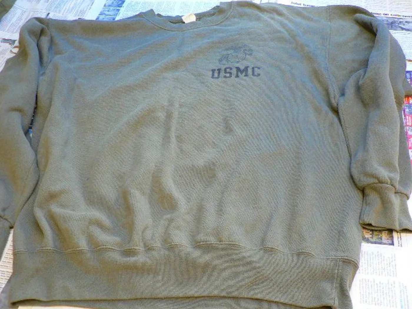 ミリタリーショップ 南国百貨店.COM|沖縄 USMC トレーナー L ステンシル入り [G-517] - USMC ト 記録写真3