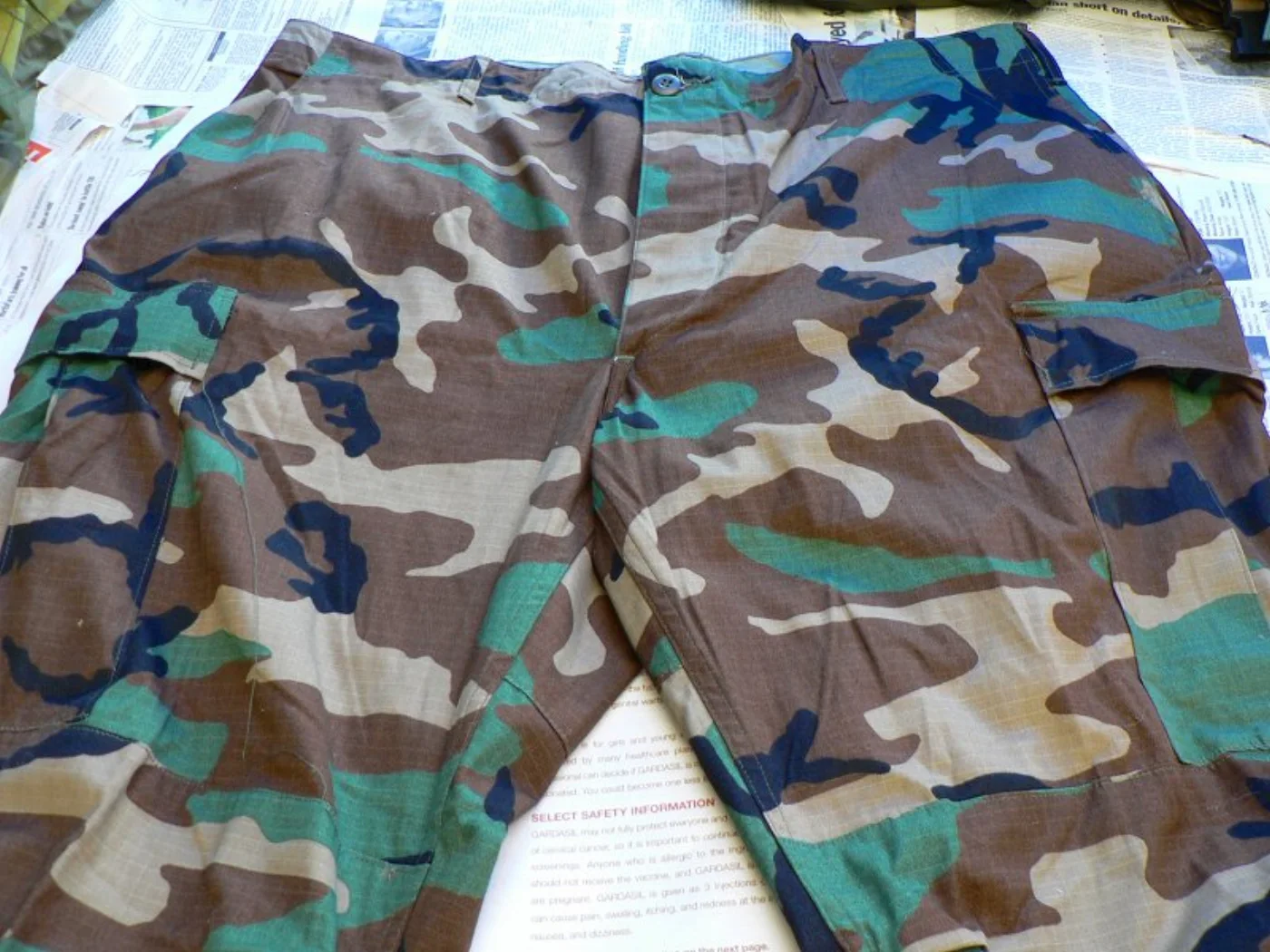 ミリタリーショップ 南国百貨店.COM|沖縄 迷彩パンツ BDU トラウザ XL-R 米軍実物 [Z-681 代替え] 記録写真4