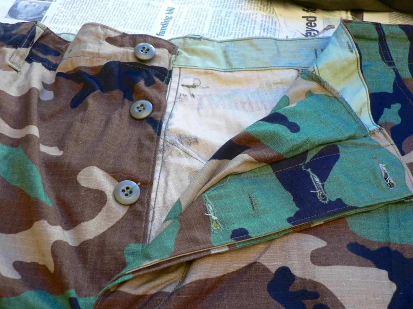 ミリタリーショップ 南国百貨店.COM|沖縄 迷彩パンツ BDU トラウザ XL-R 米軍実物 [Z-681 代替え] 記録写真5