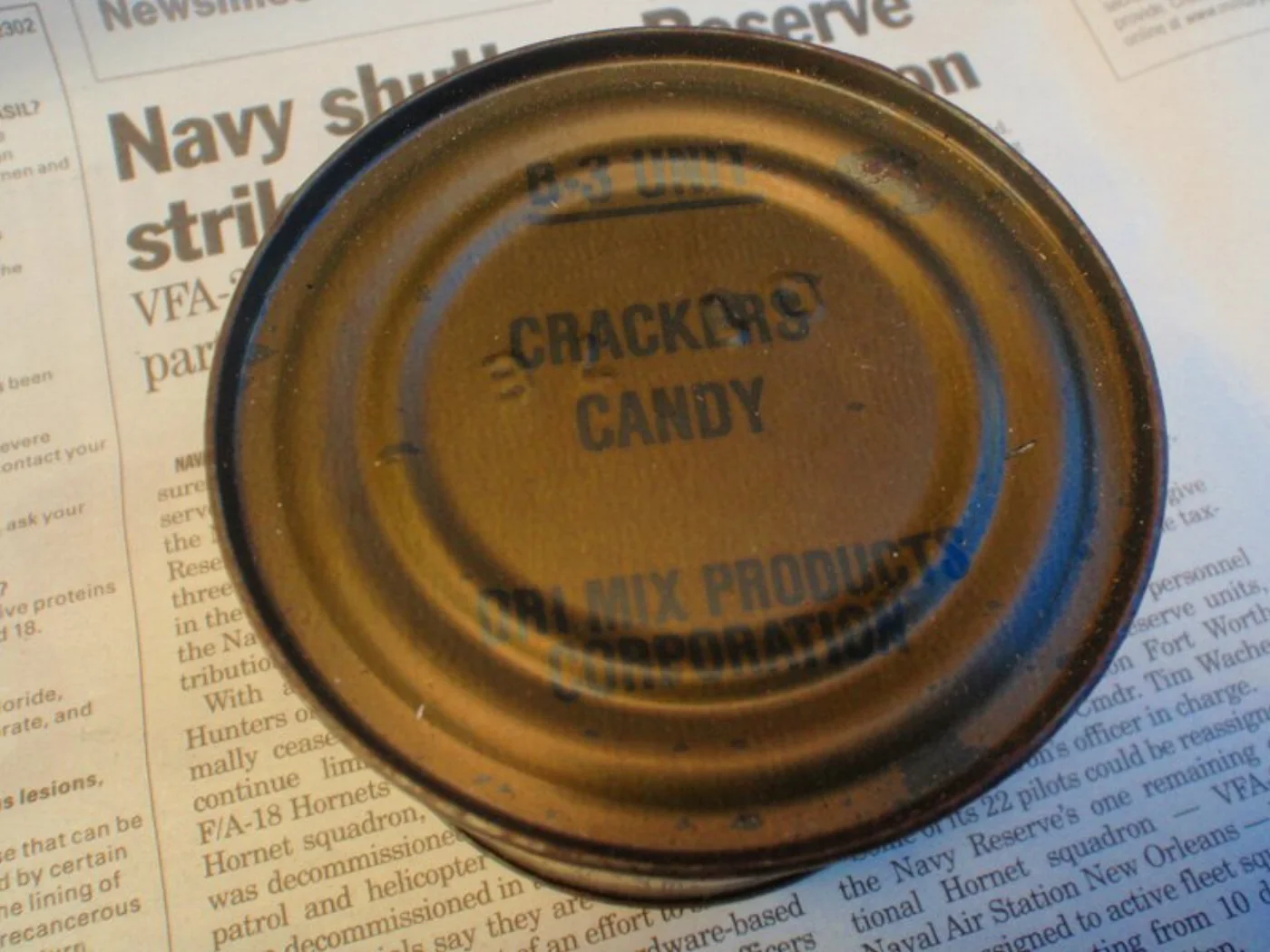 ミリタリーショップ 南国百貨店.COM|沖縄 B-3 UNIT CRACKERS CANDY ナム戦の缶レーション [Z 記録写真3