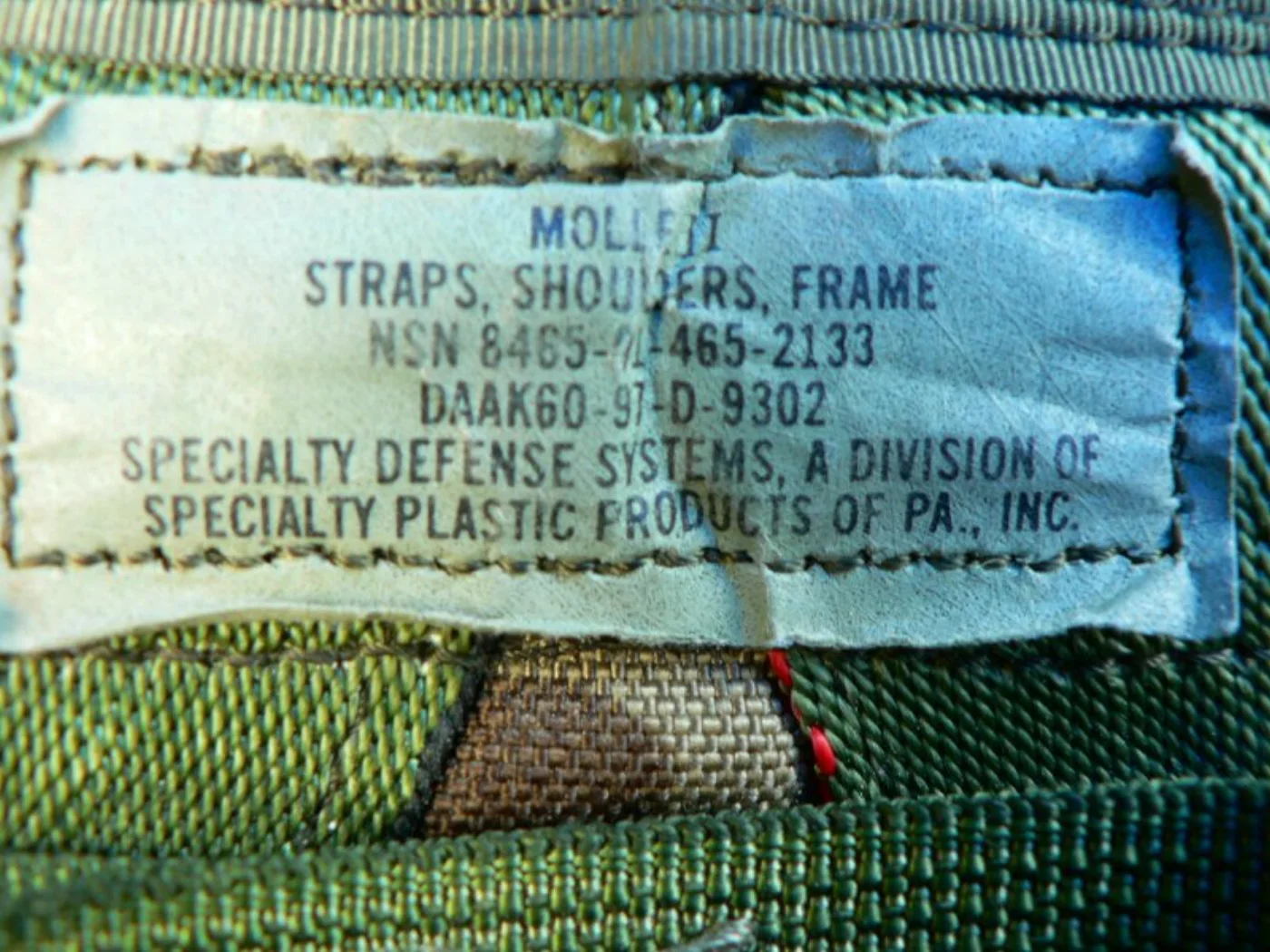 ミリタリーショップ 南国百貨店.COM|沖縄 MOLLE II STRAPS SHOULDERS FRAME [L-13 記録写真3