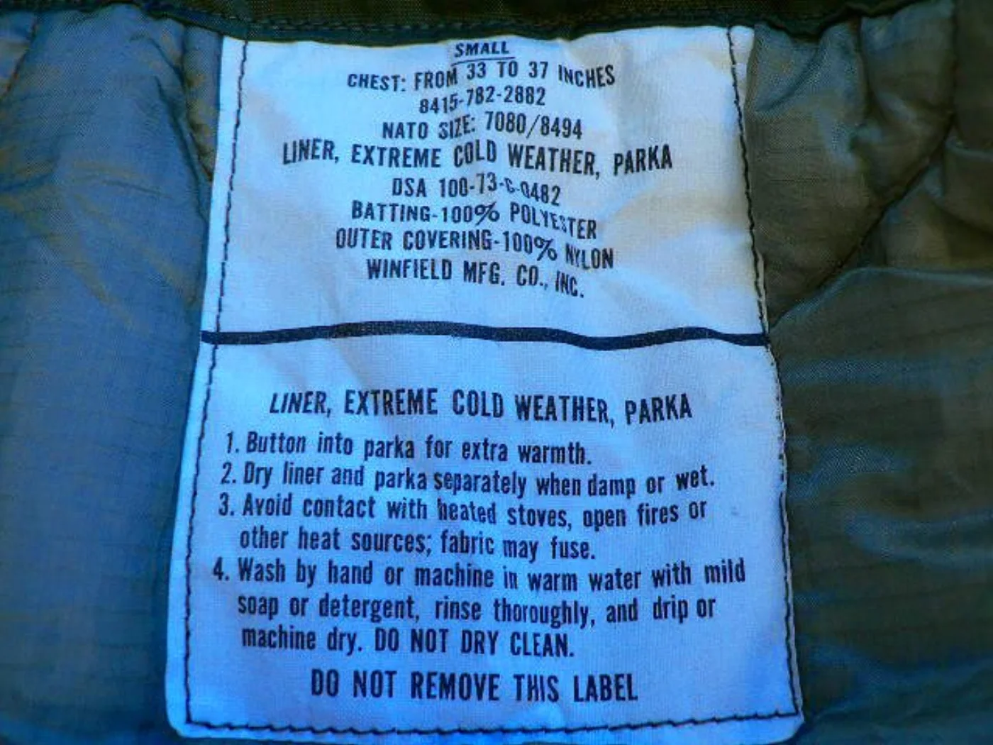 ミリタリーショップ 南国百貨店.COM|沖縄 51シェルパーカー PARKA-SHELL M-1951 ミリタリージャケ 記録写真8