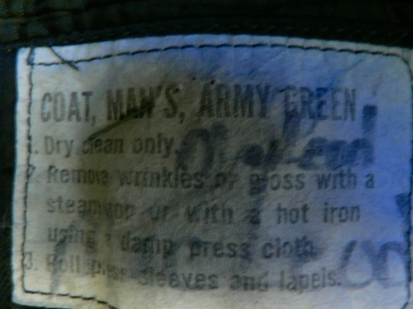 ミリタリーショップ 南国百貨店.COM|沖縄 ジャケット ARMY GREEN 36R Yシャツサービス [G-530+ 記録写真3