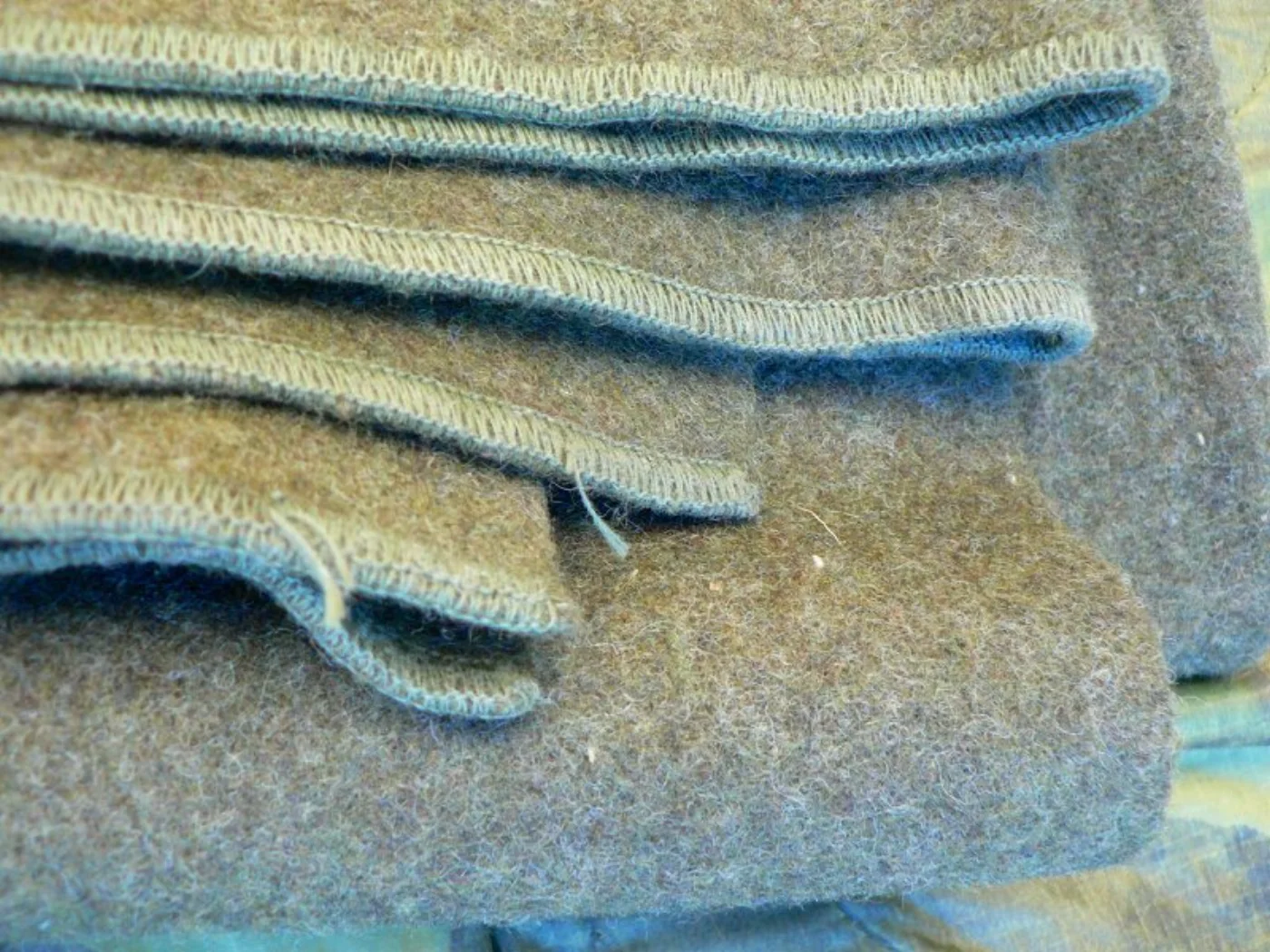 ミリタリーショップ 南国百貨店.COM|沖縄 US毛布 WOOL DLA [A-343] - US毛布おなじみの緑色した 記録写真6