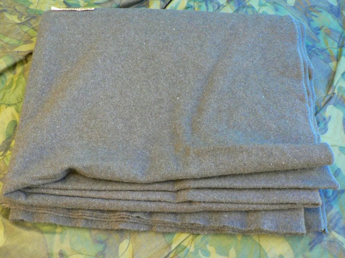 ミリタリーショップ 南国百貨店.COM|沖縄 US毛布 WOOL DLA [A-344] - US毛布おなじみの緑色した 記録写真6