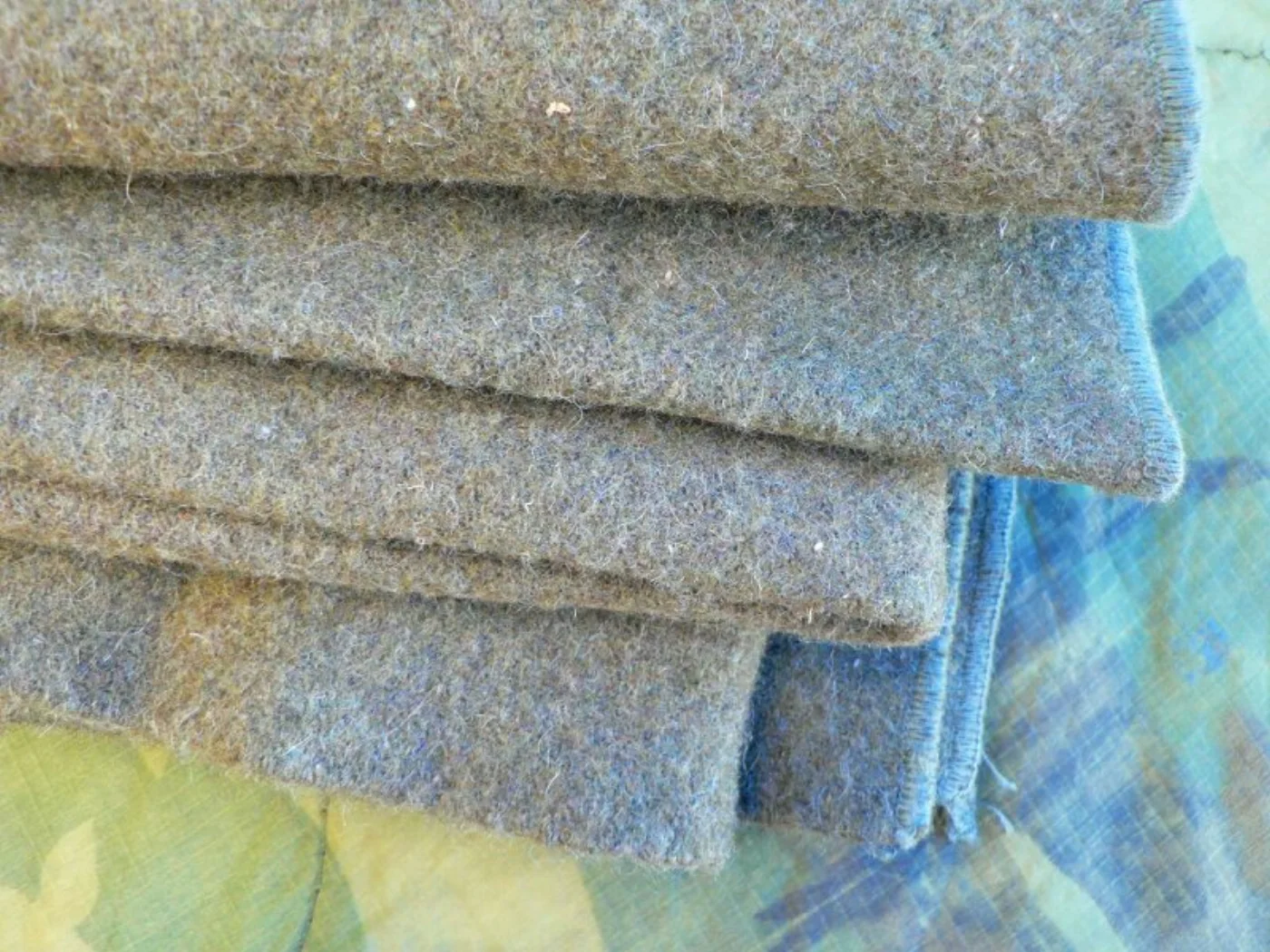 ミリタリーショップ 南国百貨店.COM|沖縄 US毛布 WOOL DLA [A-344] - US毛布おなじみの緑色した 記録写真7