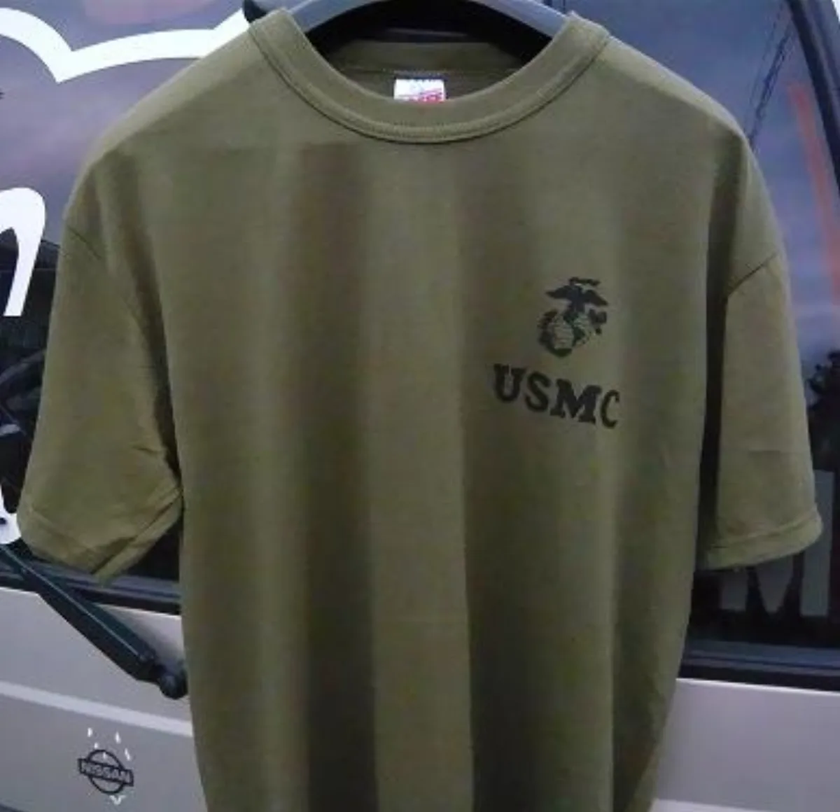 ミリタリーショップ 南国百貨店.COM|沖縄 USMC Tシャツ OD Mサイズ 新品 [G-418] - 米軍放出品・ 記録写真1