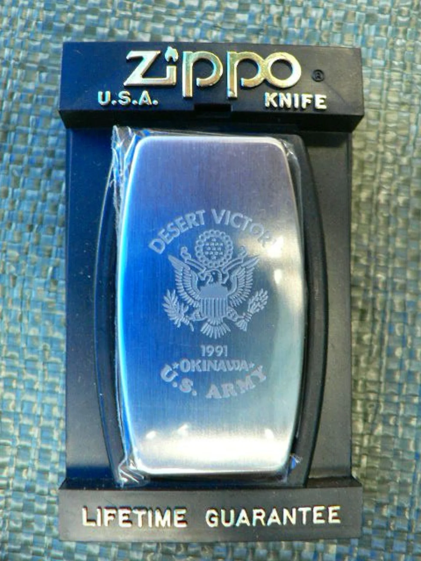 ミリタリーショップ 南国百貨店.COM|沖縄 U.S.ARMY マネークリップ ナイフ zippo KNIFE [D-7 記録写真2