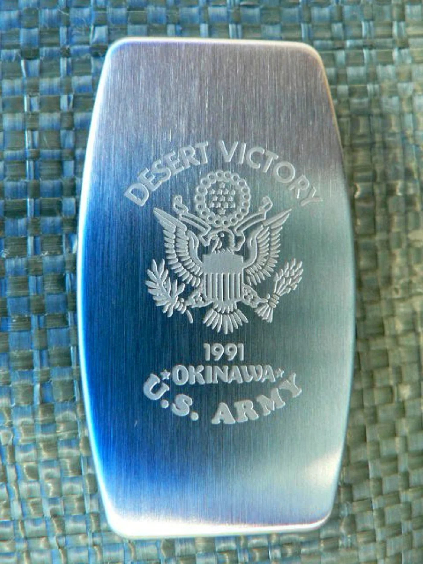 ミリタリーショップ 南国百貨店.COM|沖縄 U.S.ARMY マネークリップ ナイフ zippo KNIFE [D-7 記録写真3