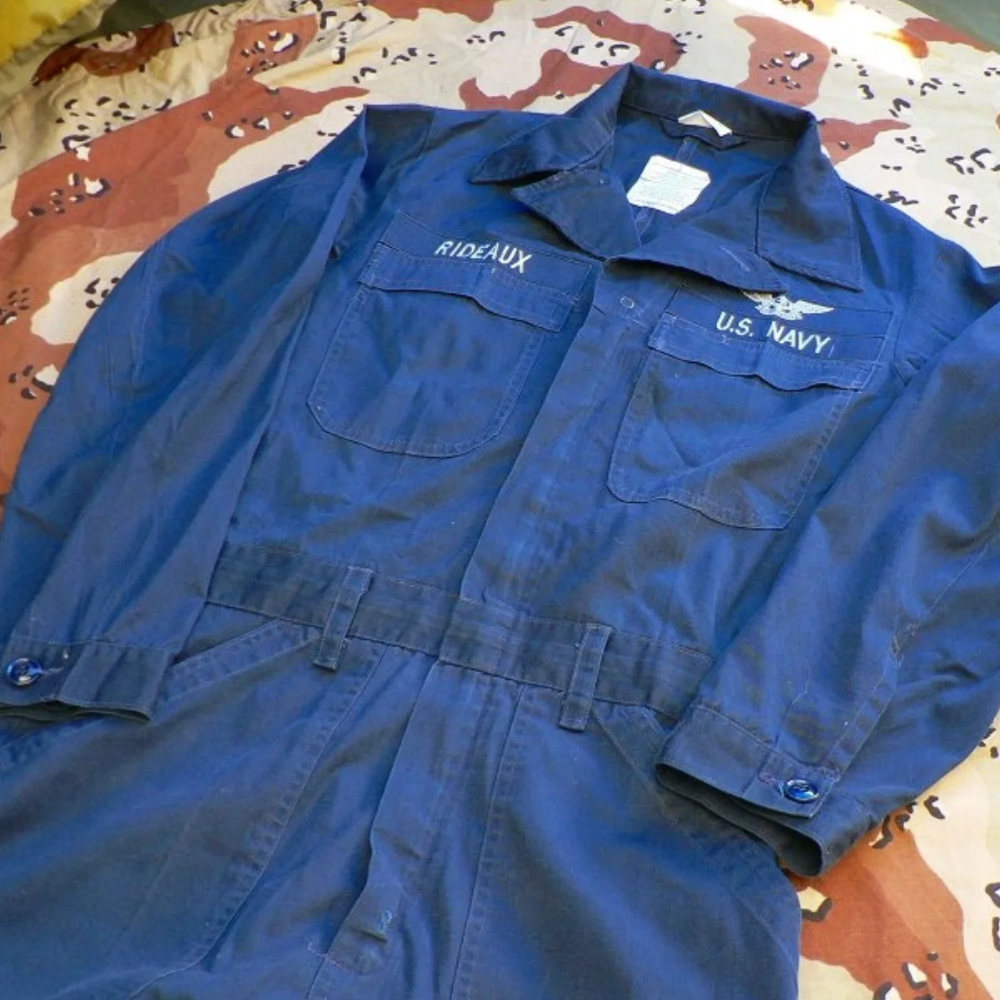 ミリタリーショップ 南国百貨店.COM|沖縄 COVERALL カバーオール U.S.NAVY つなぎ 36R [J-3 記録写真4