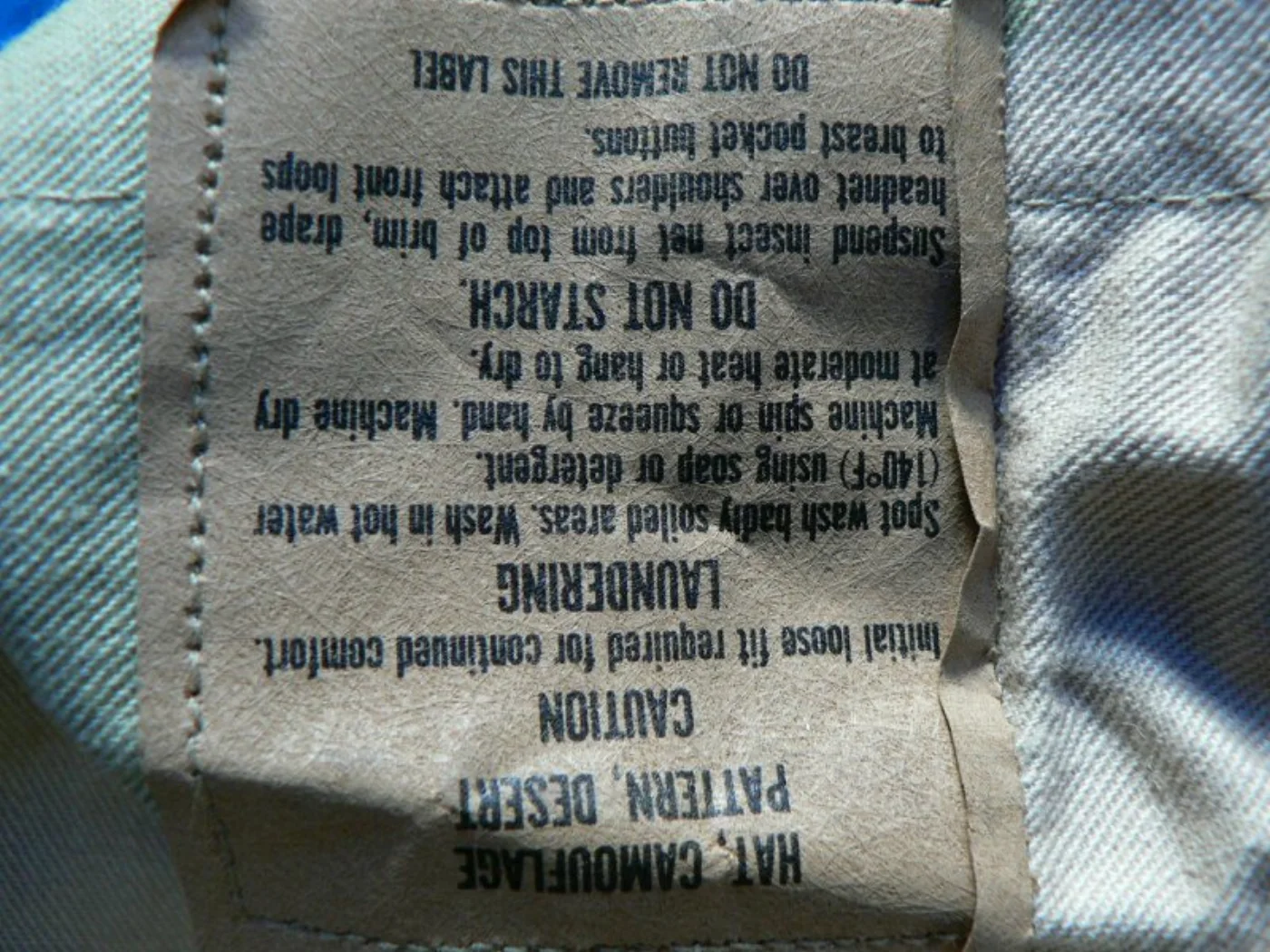 ミリタリーショップ 南国百貨店.COM|沖縄 ジャングルハット 3C 7(5/8) HAT CAMOUFLAGE PAT 記録写真4