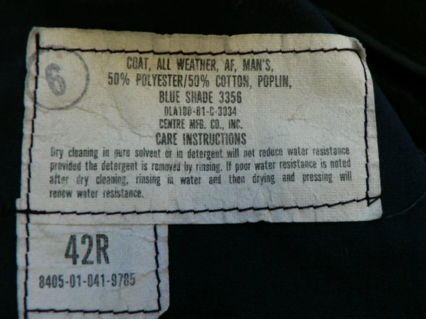 ミリタリーショップ 南国百貨店.COM|沖縄 ミリタリーコート 42R [H-227] - ミリタリーコート サイズ：4 記録写真2