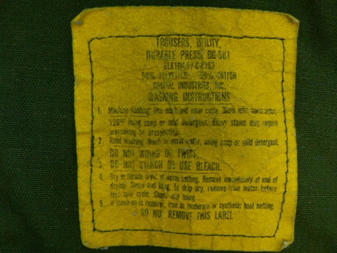 ミリタリーショップ 南国百貨店.COM|沖縄 USMC ユーティリティーパンツ [Z G-596] - USMC ユーテ 記録写真3