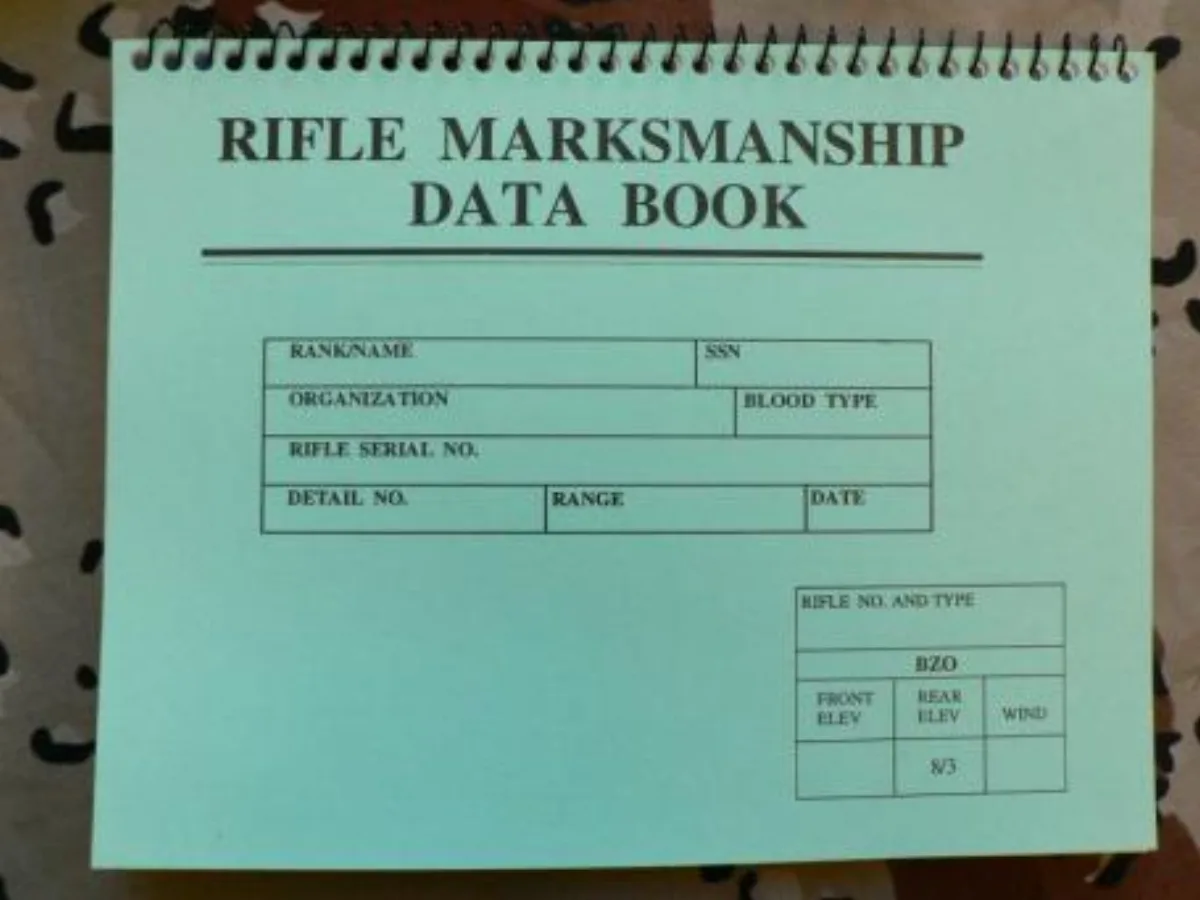 ミリタリーショップ 南国百貨店.COM|沖縄 RIFLE MARKSMANSHIP DATA BOOK [D-914] 記録写真1
