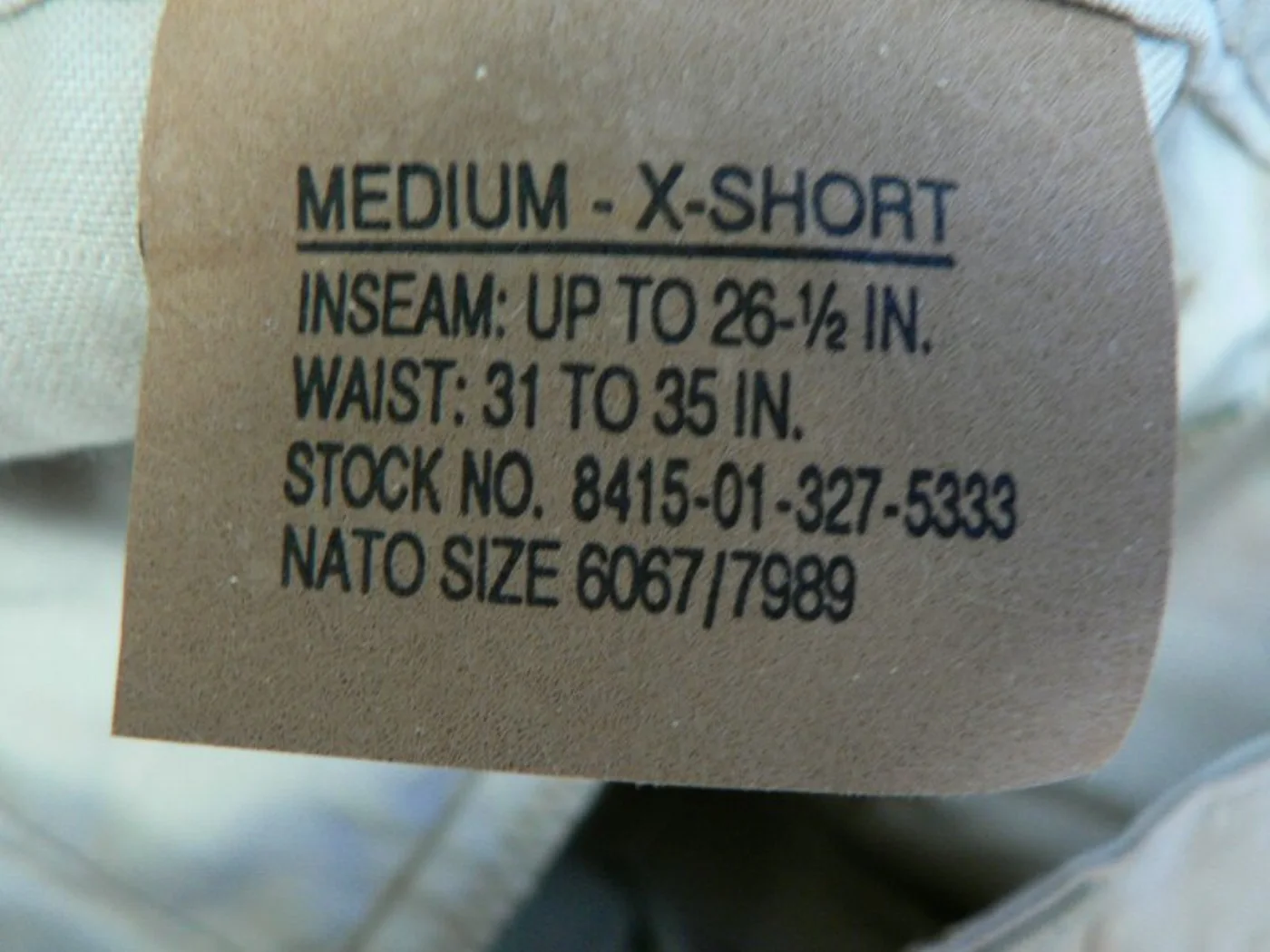 ミリタリーショップ 南国百貨店.COM|沖縄 3C デザートパンツ M-XS 新品 [Z-790] - 3C デザートパ 記録写真2