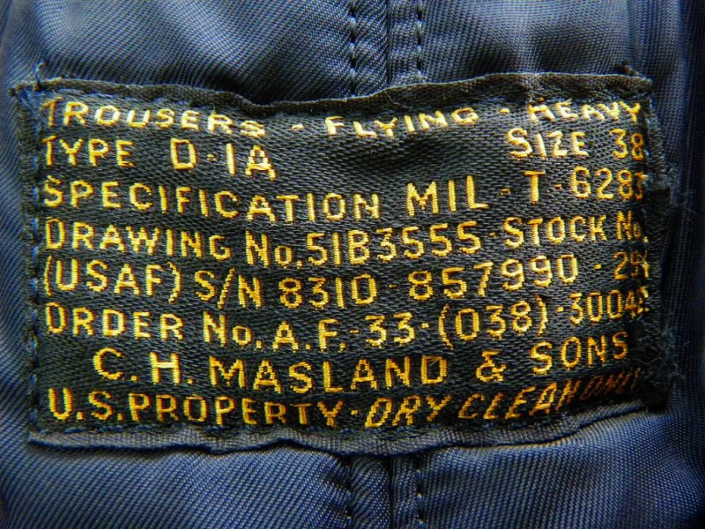 ミリタリーショップ 南国百貨店.COM|沖縄 TROUSERS FLYING HEAVY TYPE D-1A [Z H- 記録写真5