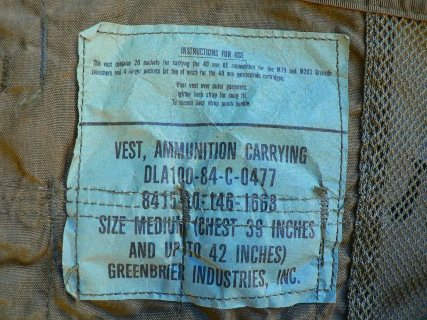 ミリタリーショップ 南国百貨店.COM|沖縄 VEST AMMUNITION CARRYING -M- [Z L-166 記録写真5