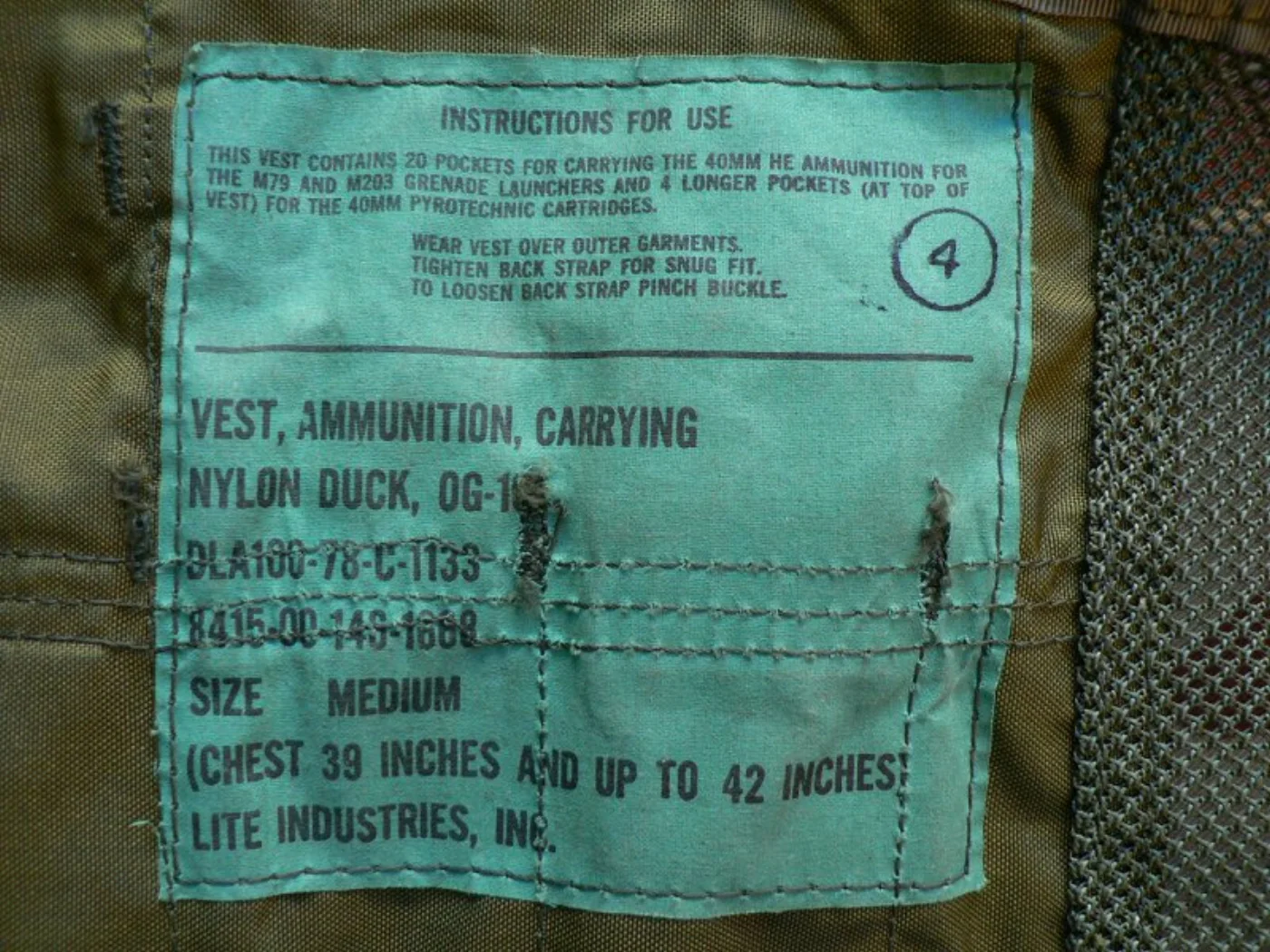 ミリタリーショップ 南国百貨店.COM|沖縄 VEST AMMUNITION CARRYING -M- 新品 [L-17 記録写真5